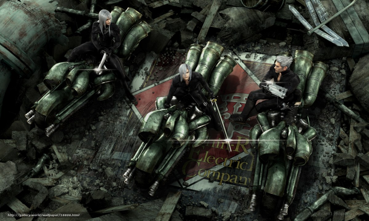 Final Fantasy VII characters in ruins
