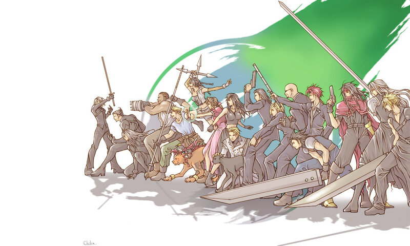 Final Fantasy VII characters lineup