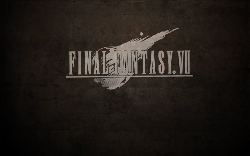 Final Fantasy VII Logo — Black, Dramatic