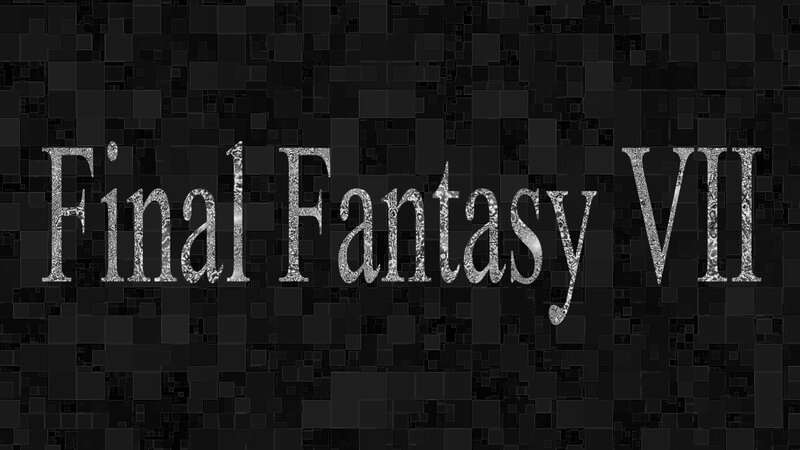 Final Fantasy VII Logo — Black