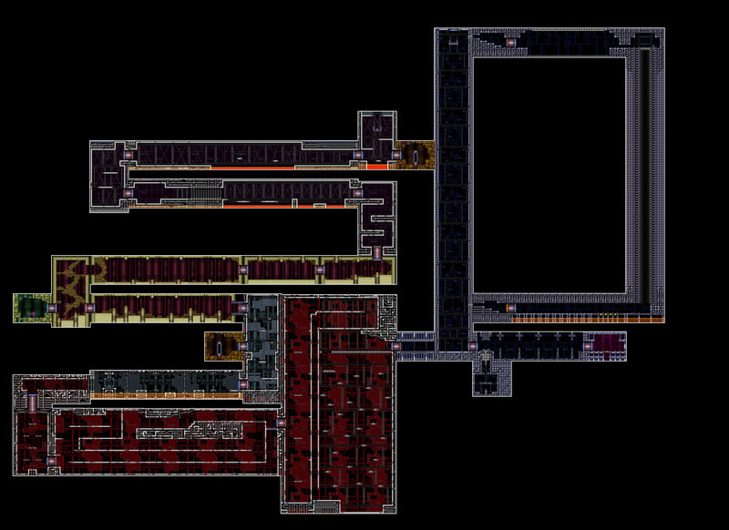 Final Fantasy VII map layout
