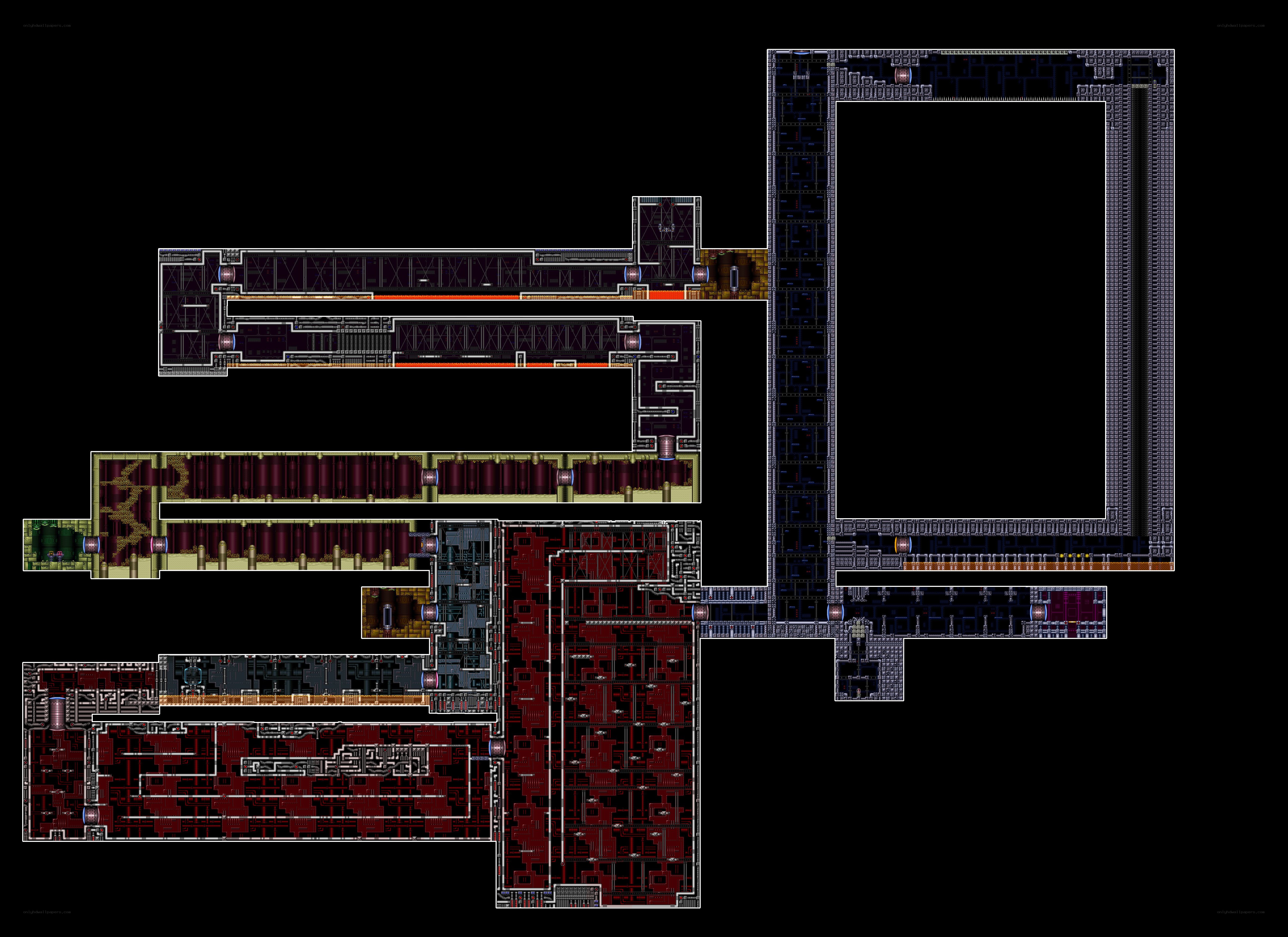 Final Fantasy VII map layout
