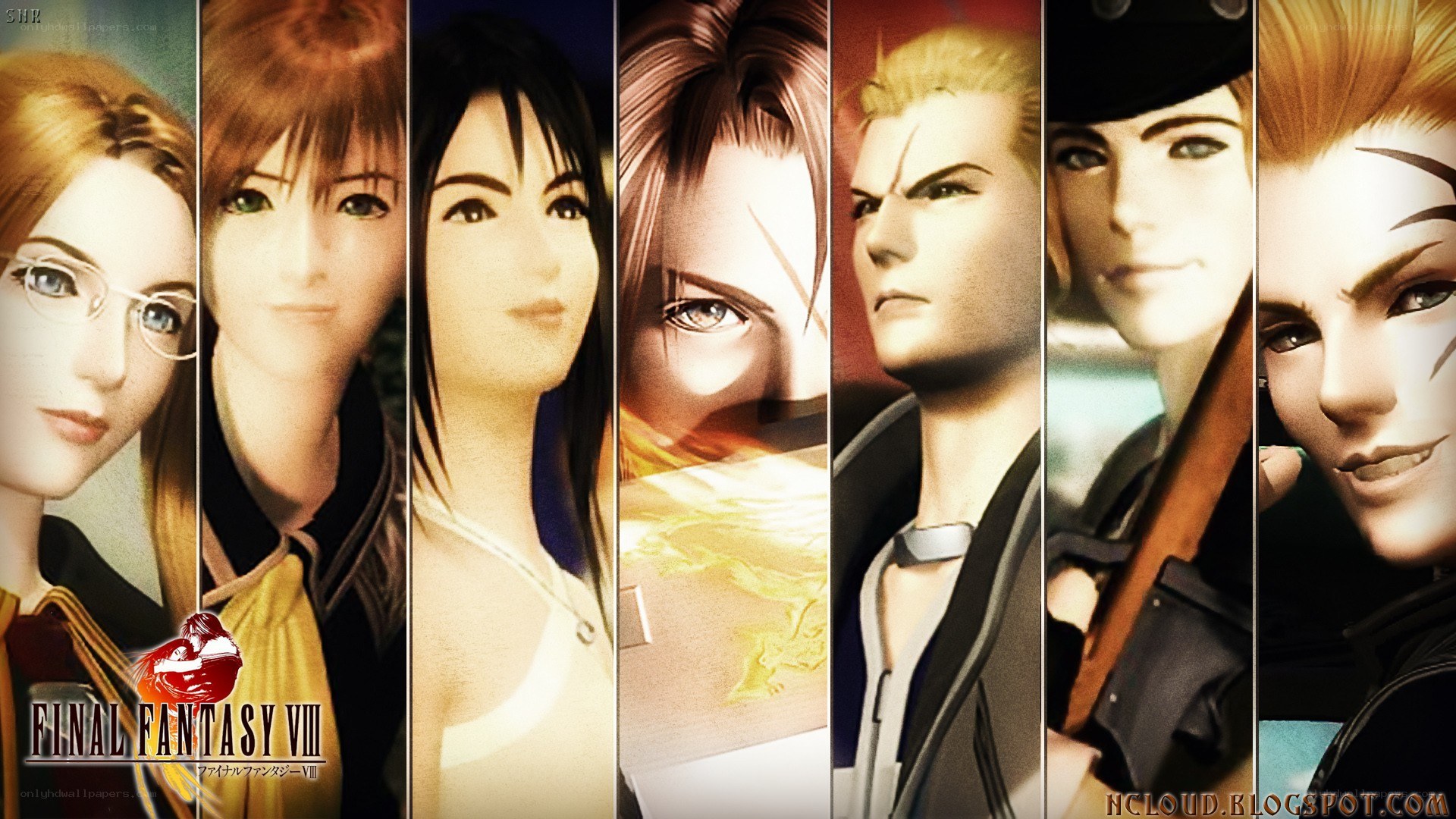Final Fantasy VIII character lineup