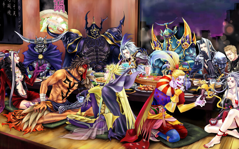 Final Fantasy villains dining together