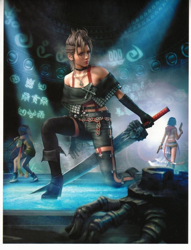 Final Fantasy X-2 character art