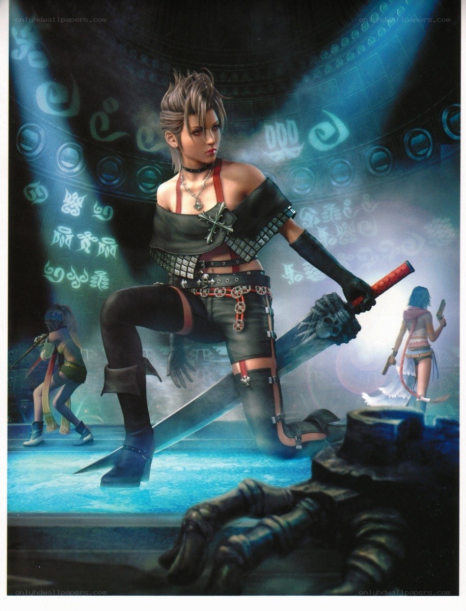 Final Fantasy X-2 character art
