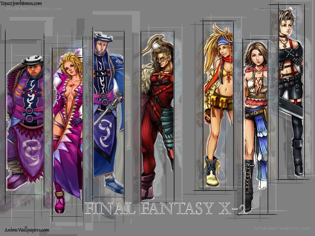 Final Fantasy X-2 character lineup