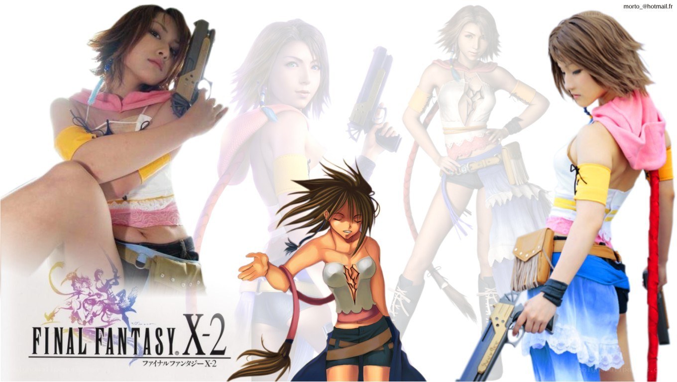 Final Fantasy X-2 cosplay collage