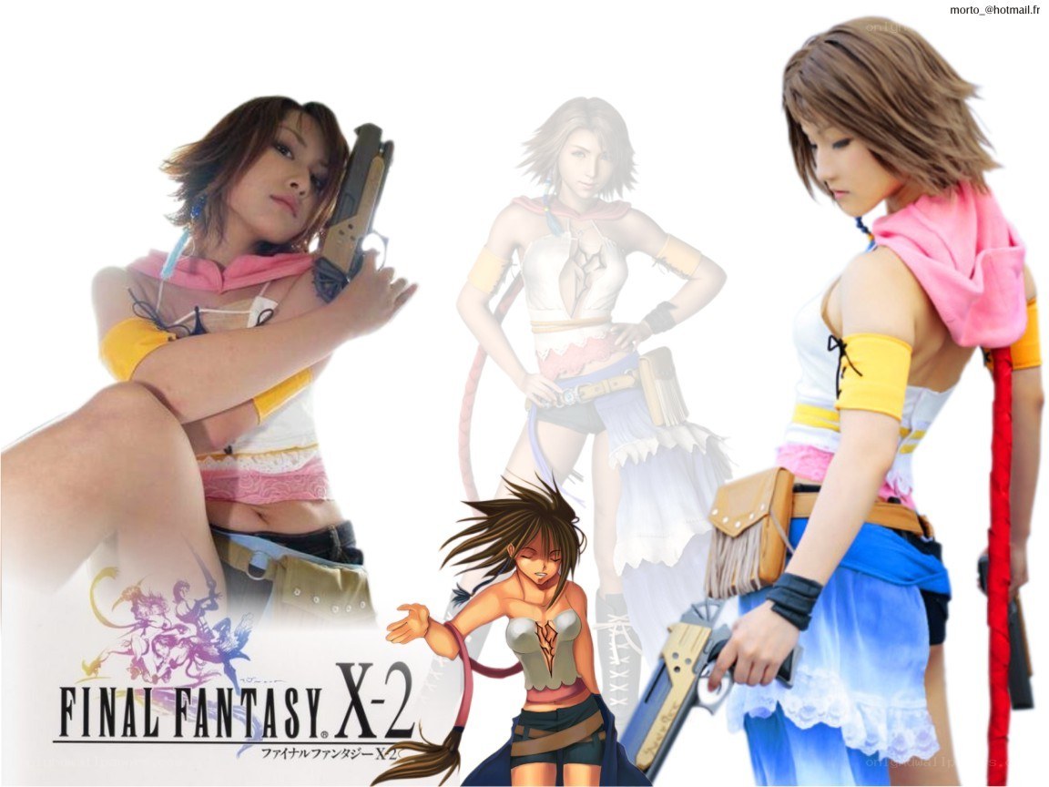 Final Fantasy X-2 cosplay collage