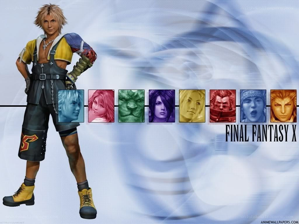 Final Fantasy X character lineup
