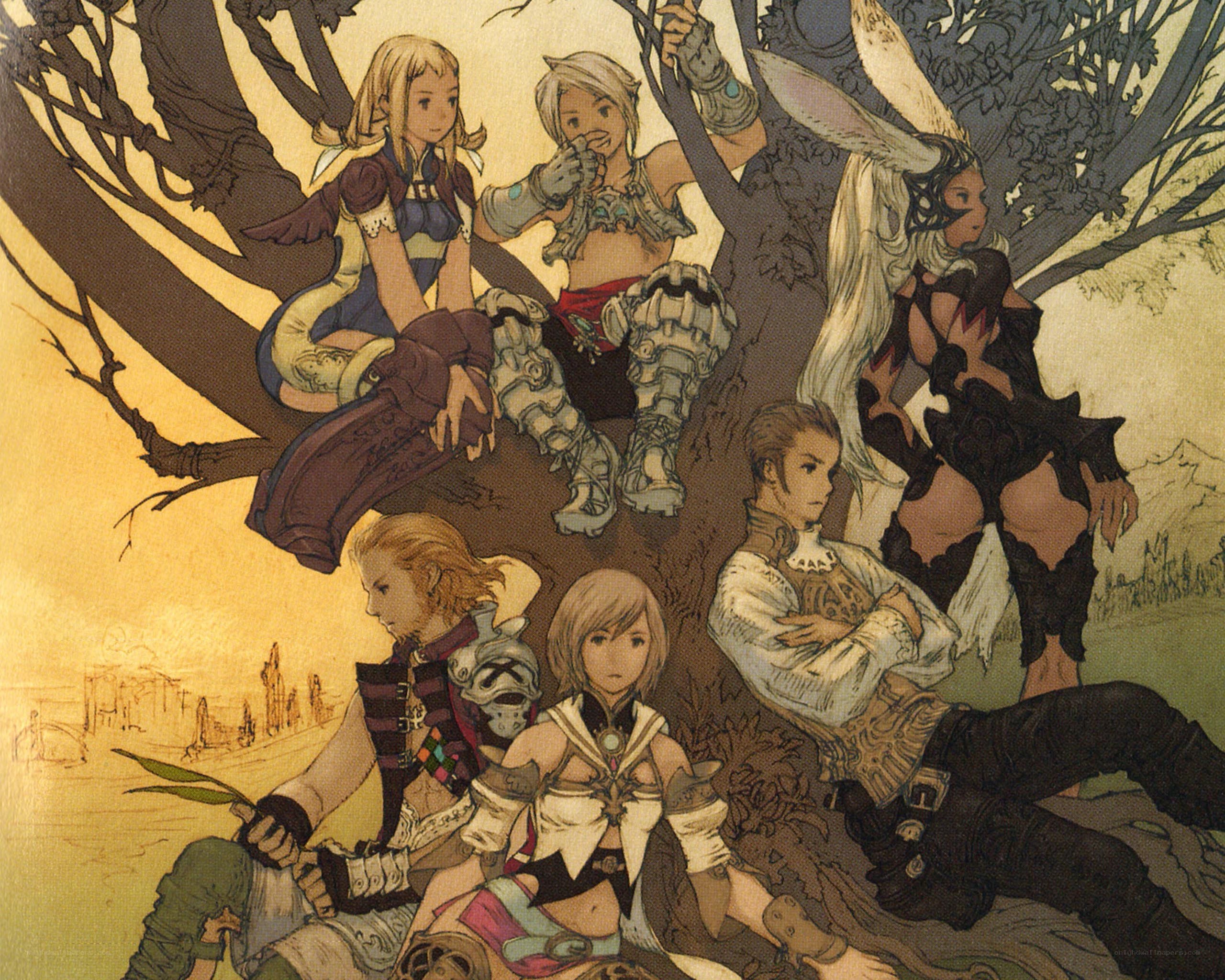 Final Fantasy X characters in a tree