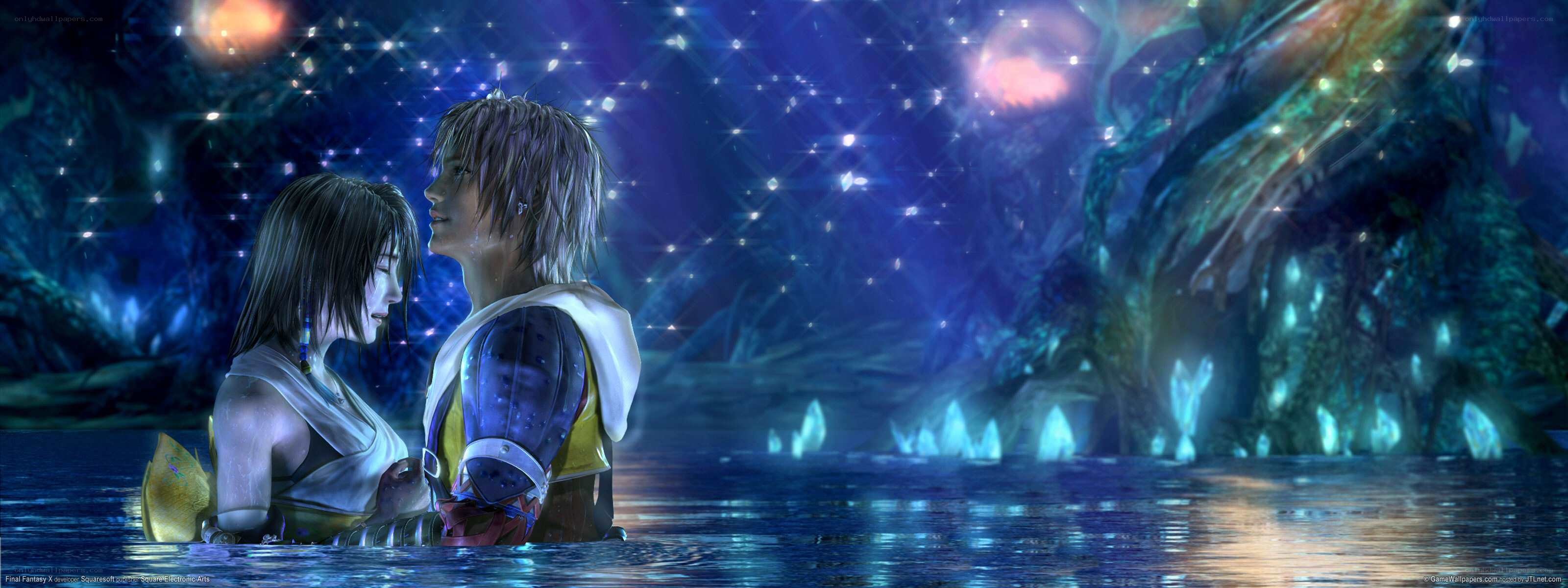 Final Fantasy X characters in water