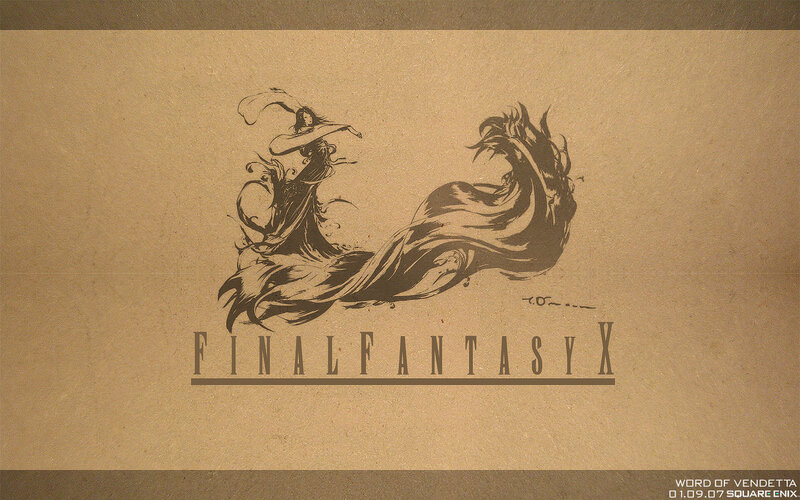 Final Fantasy X logo art