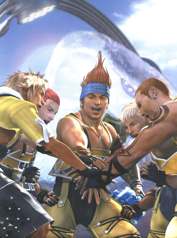 Final Fantasy X team huddle