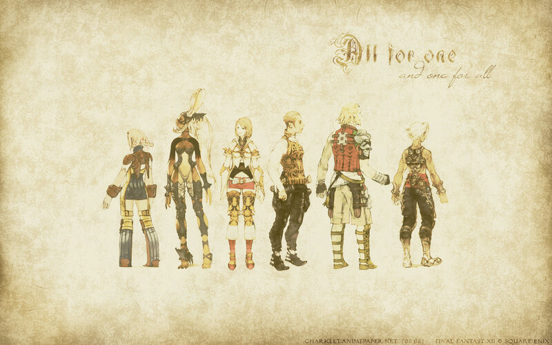 Final Fantasy XII character lineup