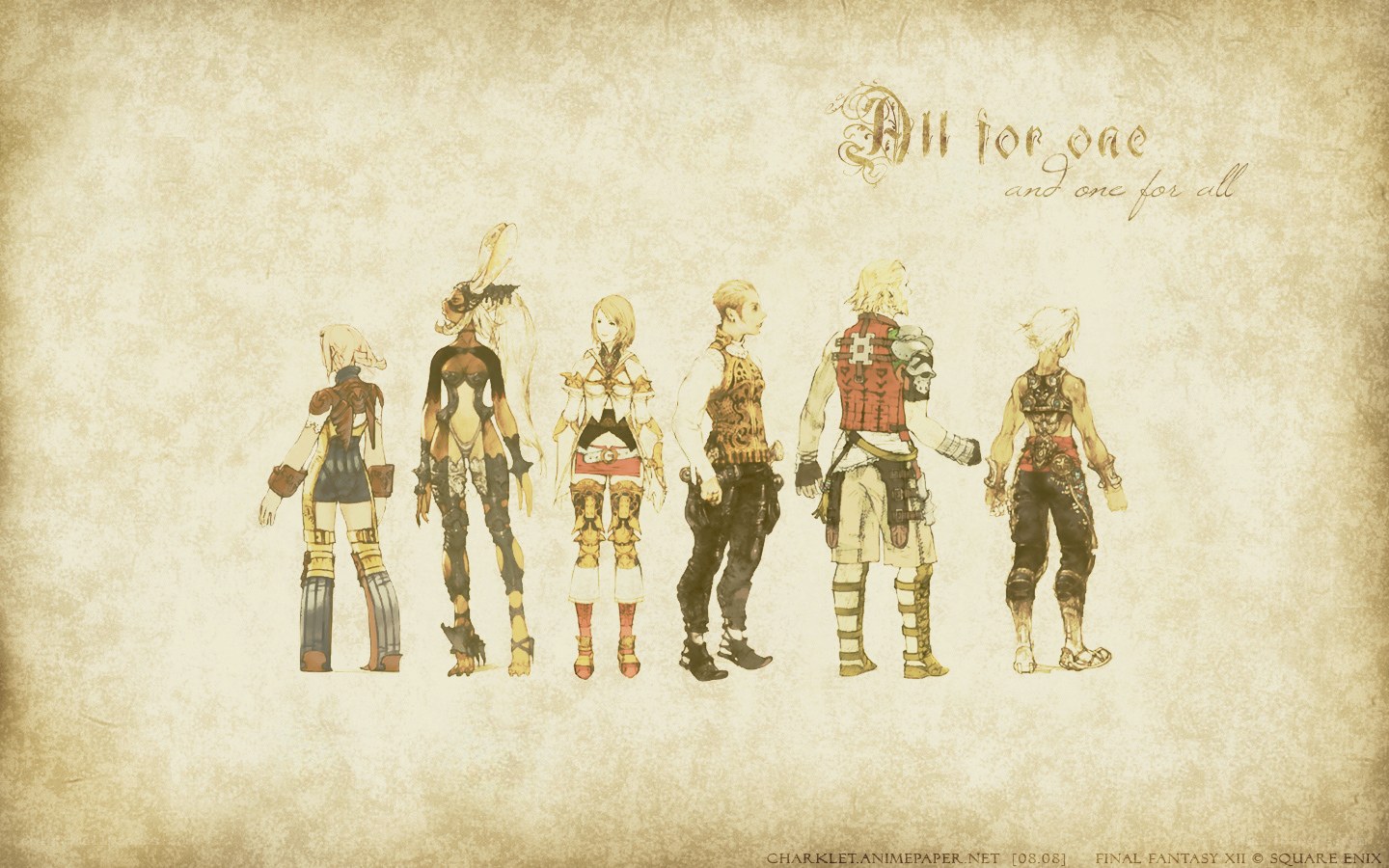 Final Fantasy XII character lineup