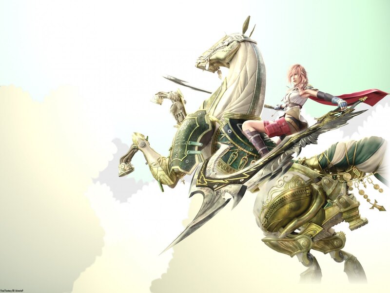 Final Fantasy XII character on a mechanical horse