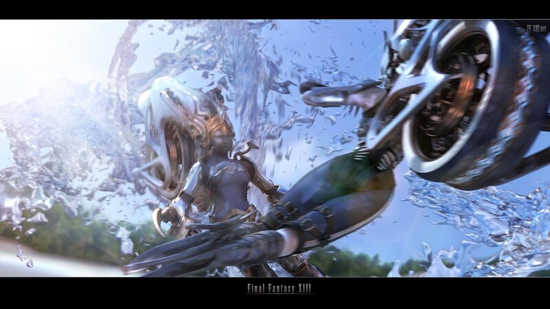 Final Fantasy XIII action scene