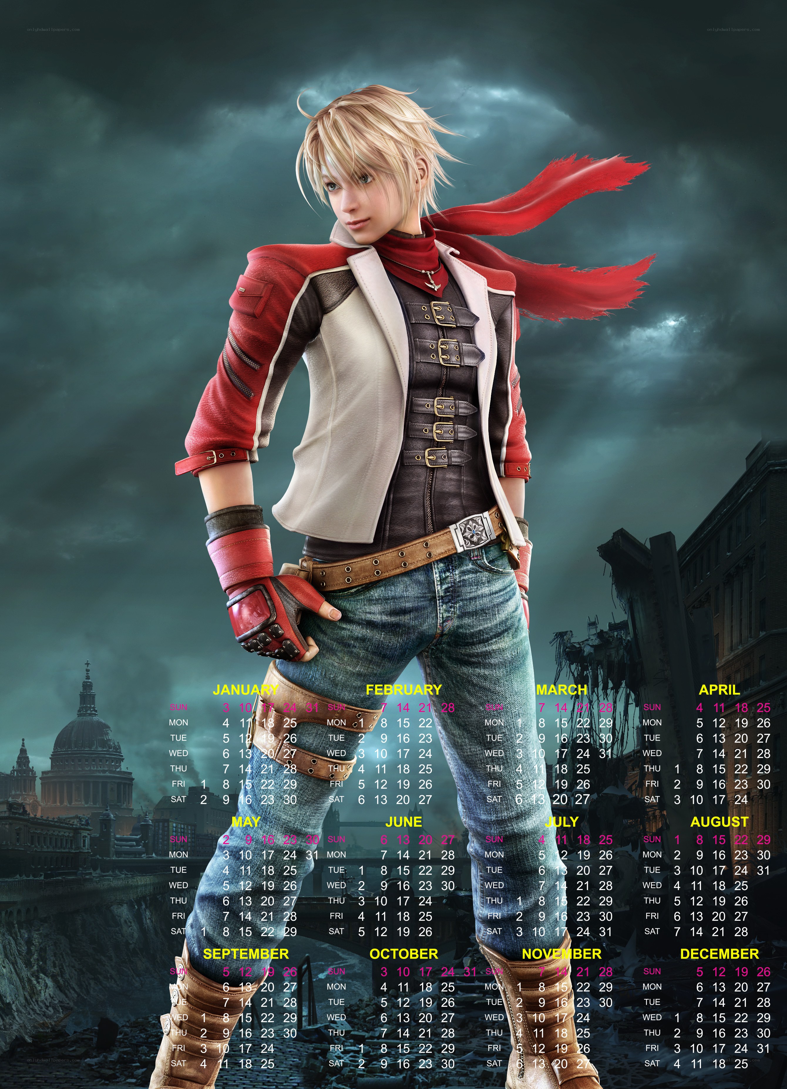 Final Fantasy XIII calendar