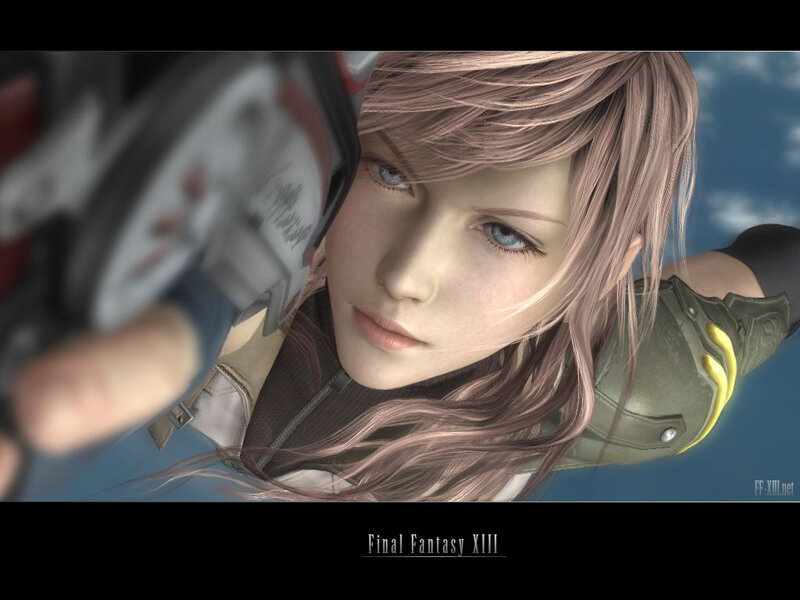 Final Fantasy XIII character close-up