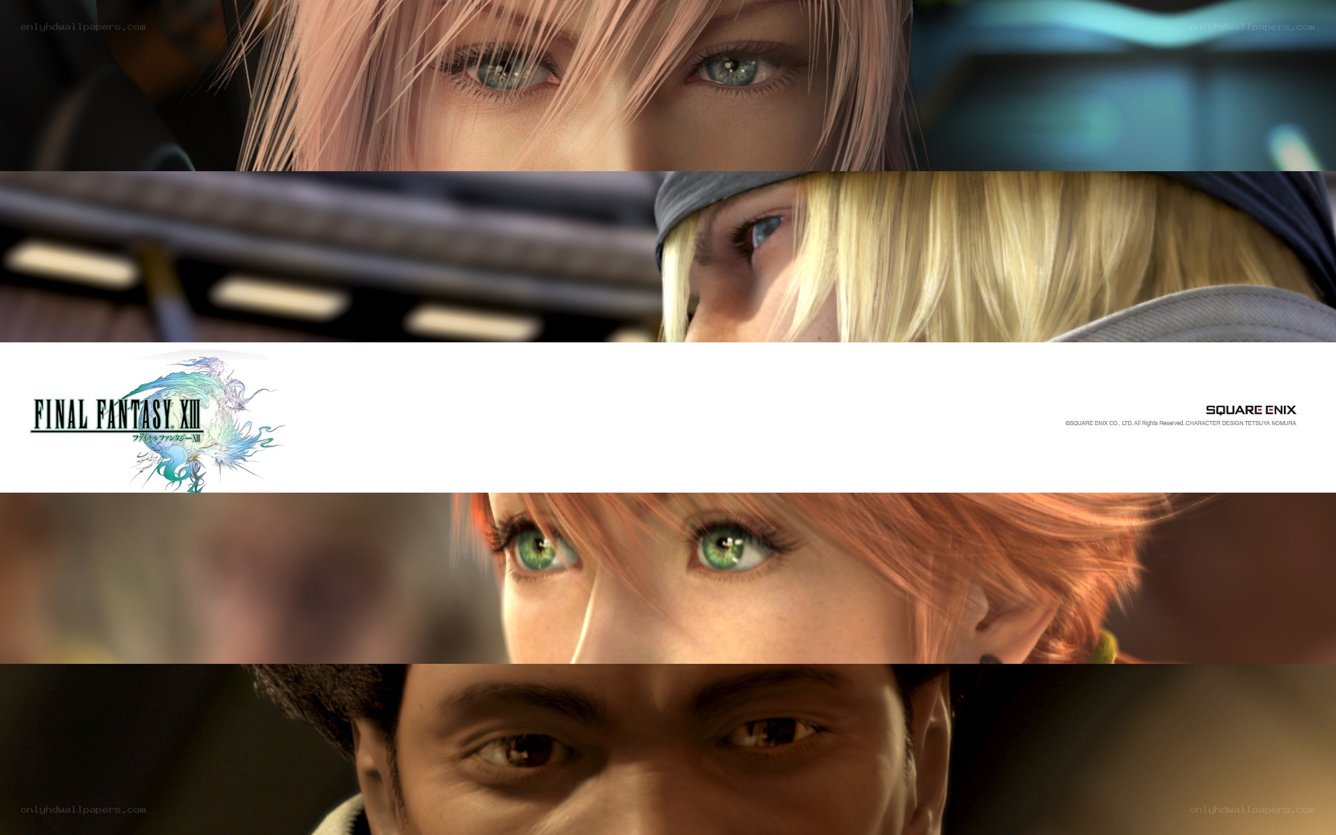 Final Fantasy XIII character close-ups
