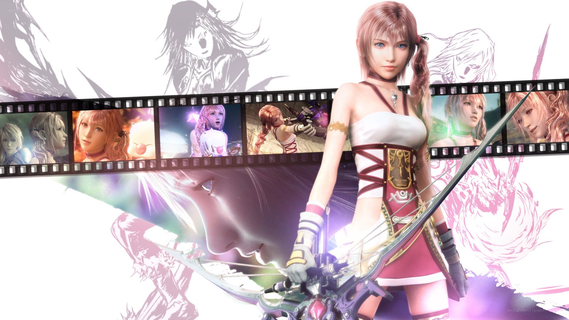 Final Fantasy XIII character collage