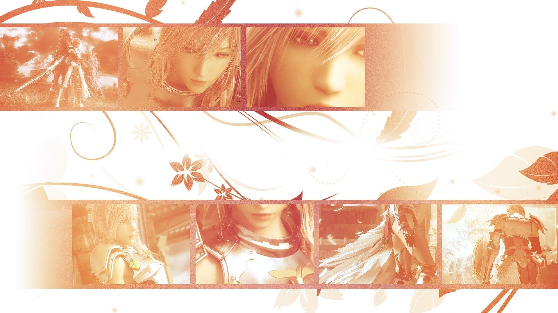 Final Fantasy XIII character collage