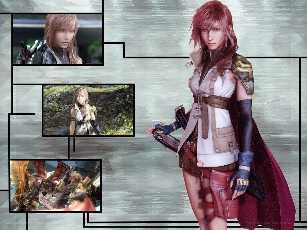 Final Fantasy XIII character collage