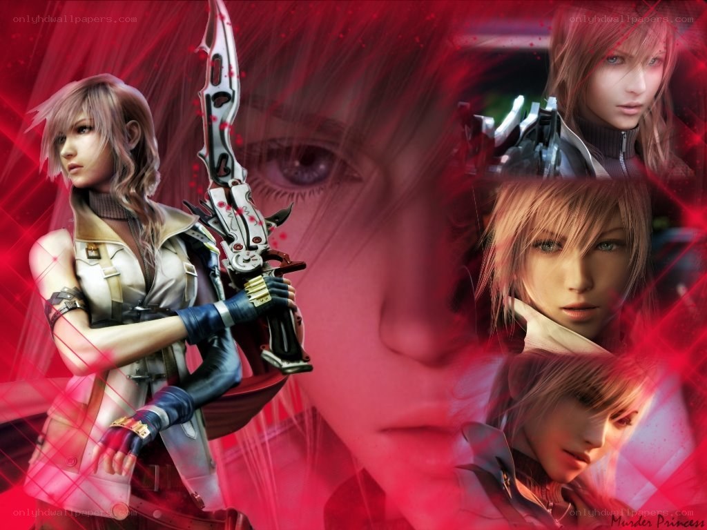Final Fantasy XIII characters collage