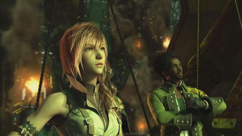 Final Fantasy XIII characters in action