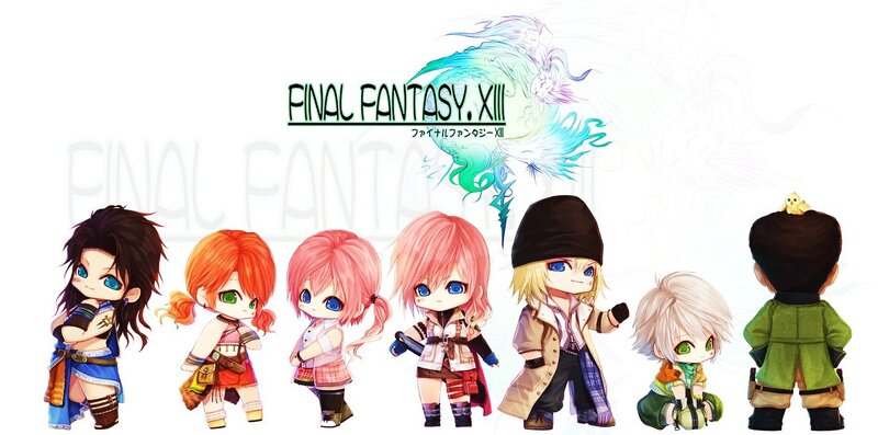 Final Fantasy XIII chibi characters
