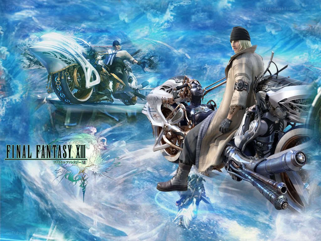 Final Fantasy XIII motorcycle scene