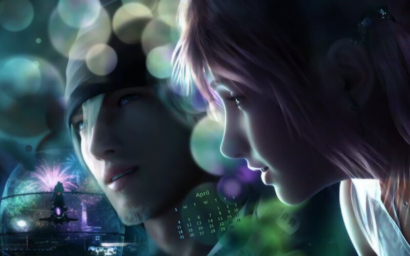 Final Fantasy XV characters in a dreamy scene