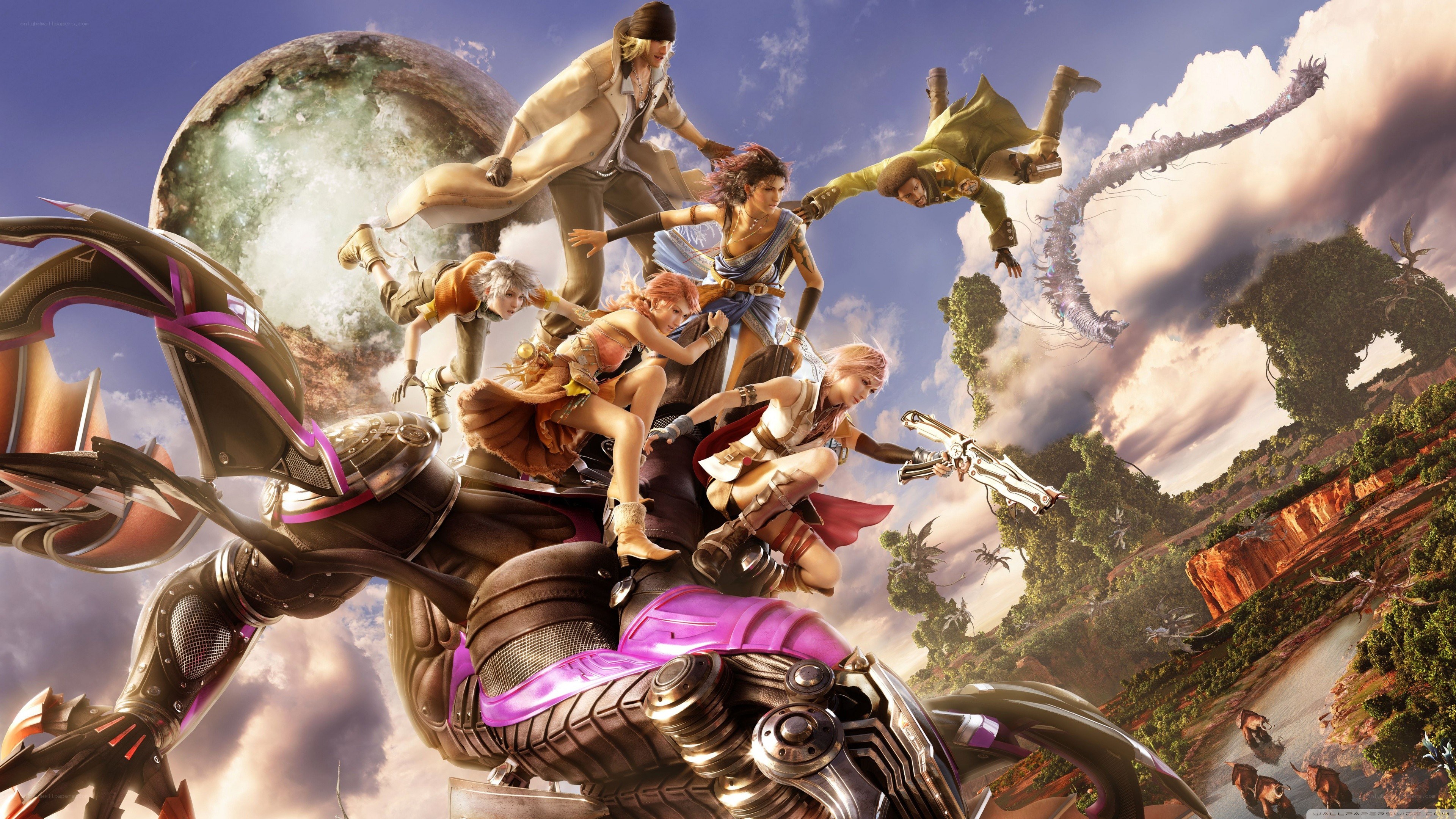 Final Fantasy XV characters in action