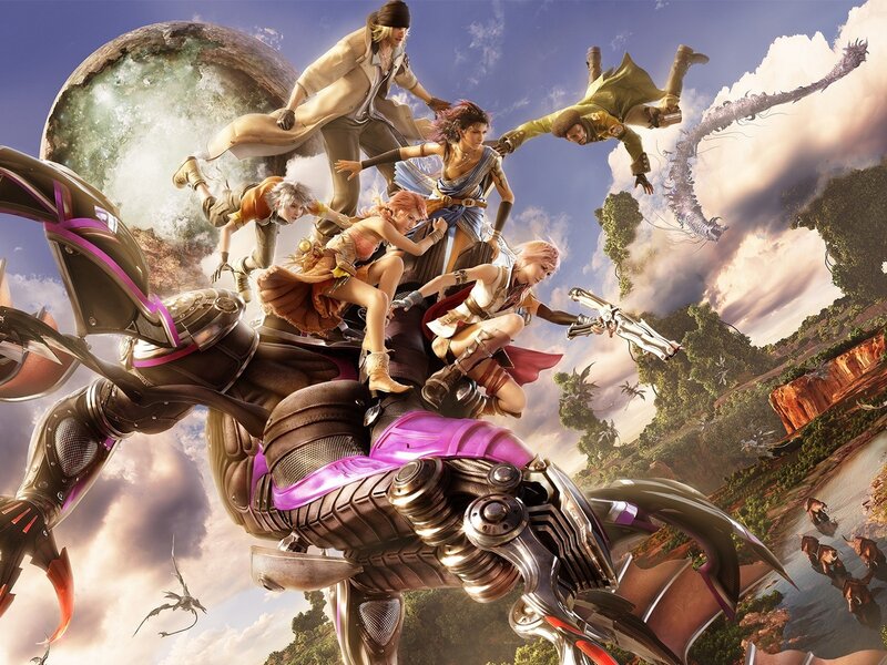Final Fantasy XV characters in action