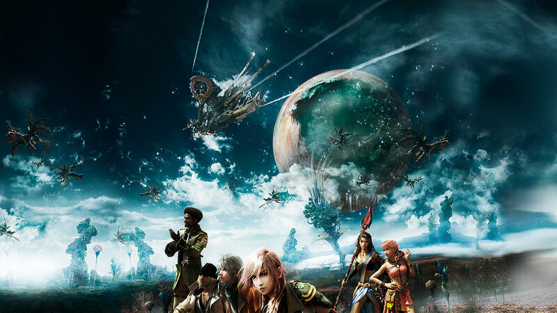 Final Fantasy XV characters on alien world