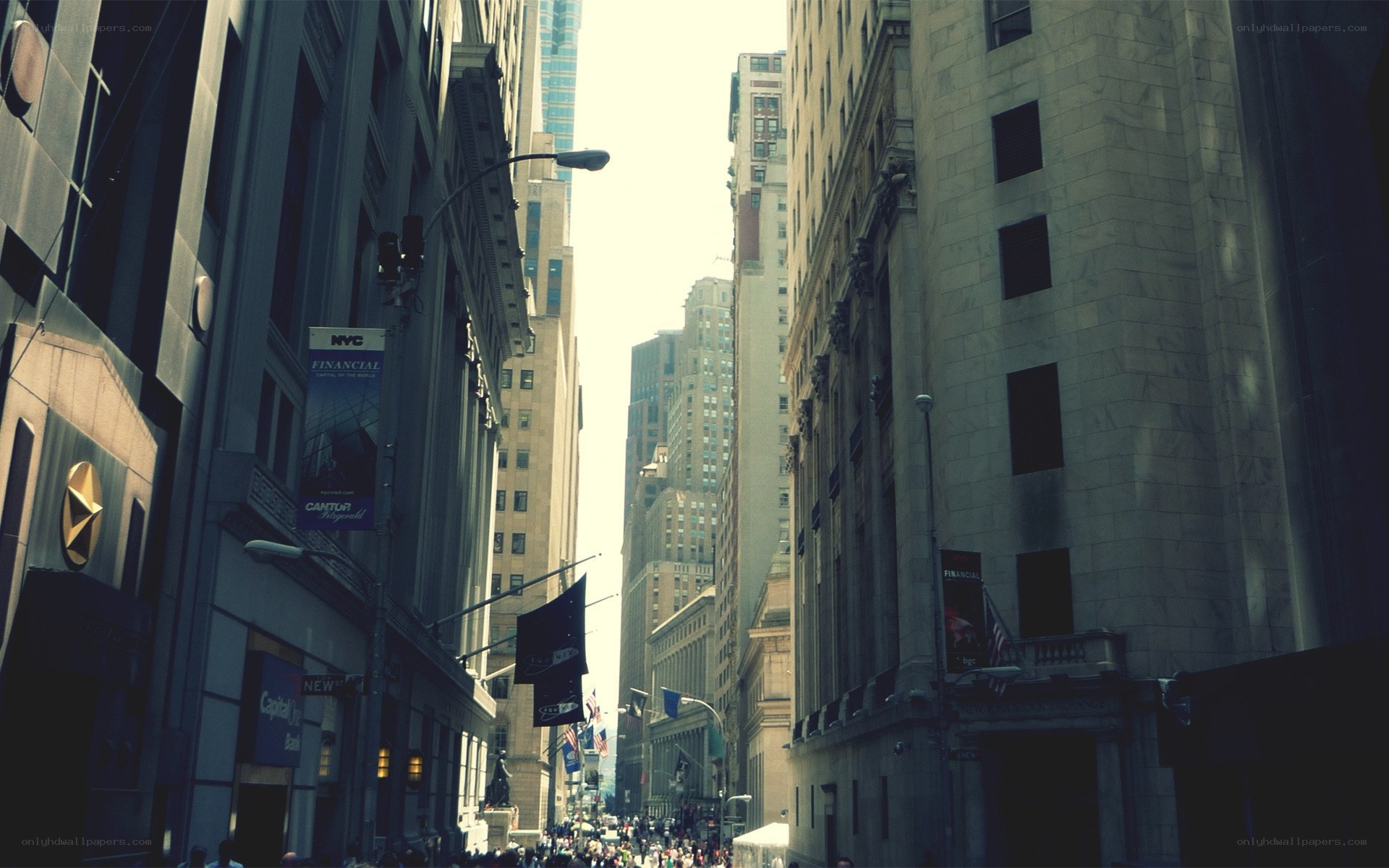 Financial district street view
