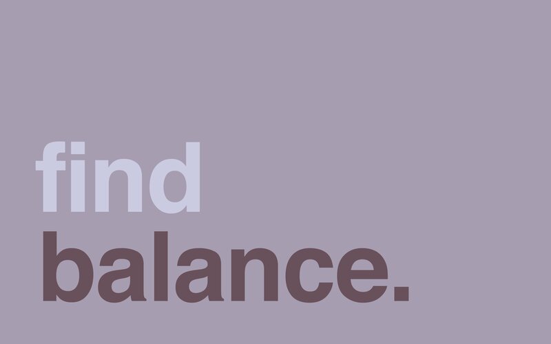 find balance