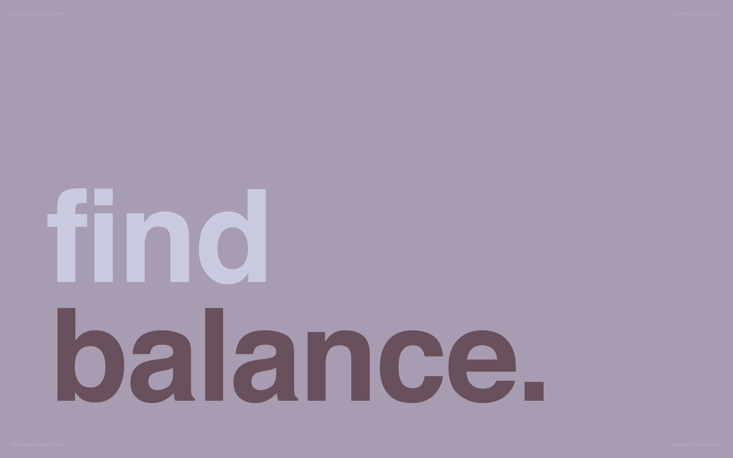 find balance