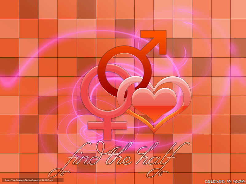 Find the half love wallpaper