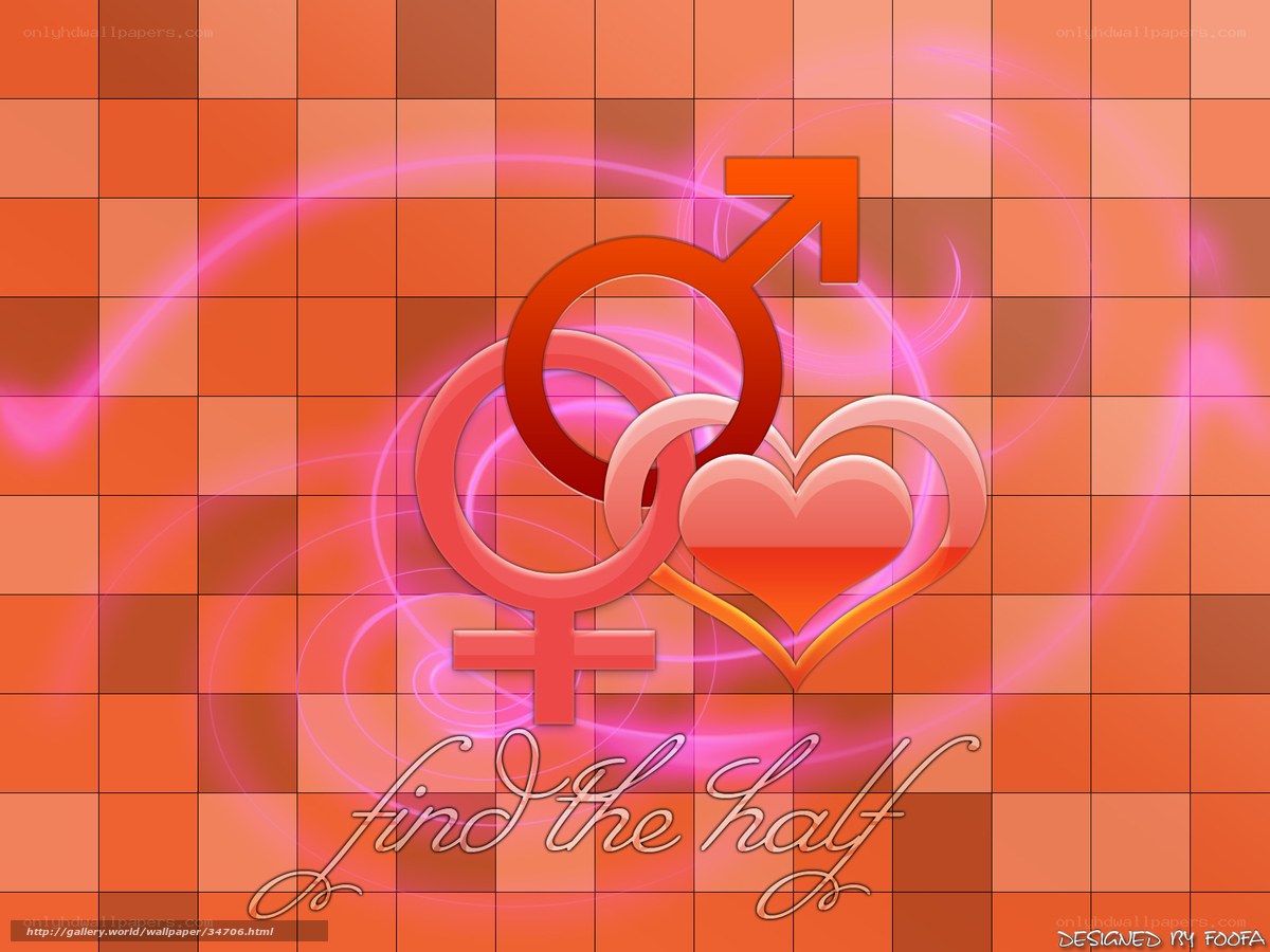 Find the half love wallpaper
