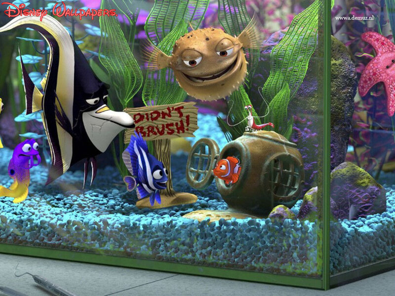 Finding Nemo aquarium scene