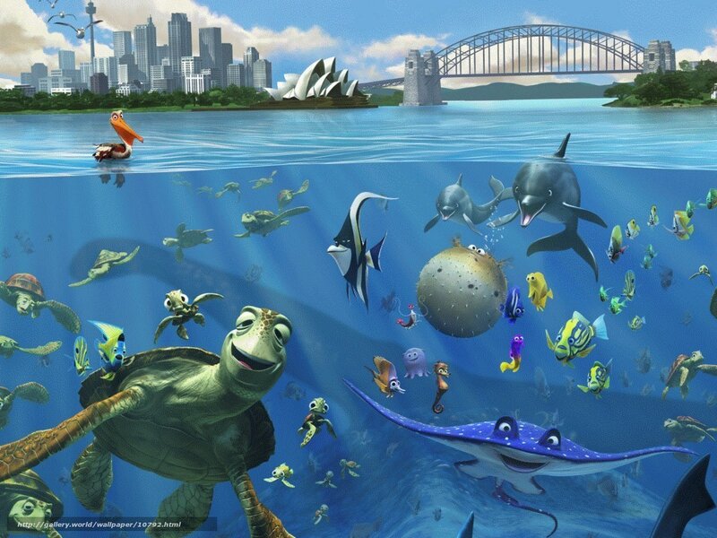 Finding Nemo underwater scene