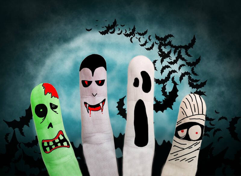 Finger Puppets as Monsters