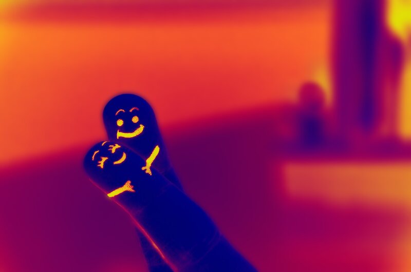 Finger smiley faces