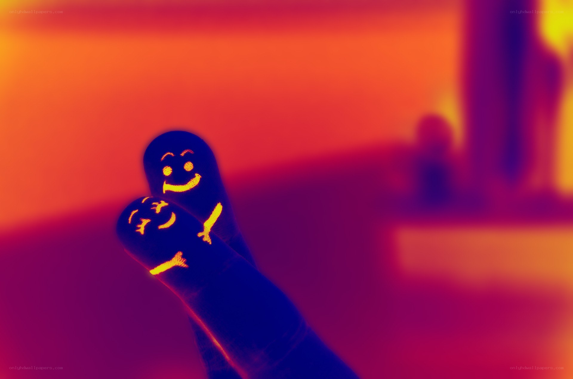 Finger smiley faces