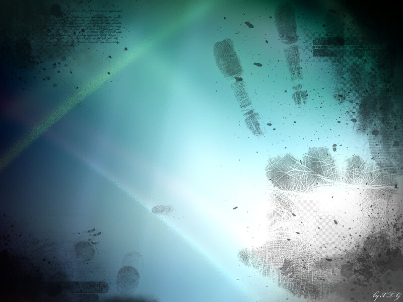 fingerprint art with light effect