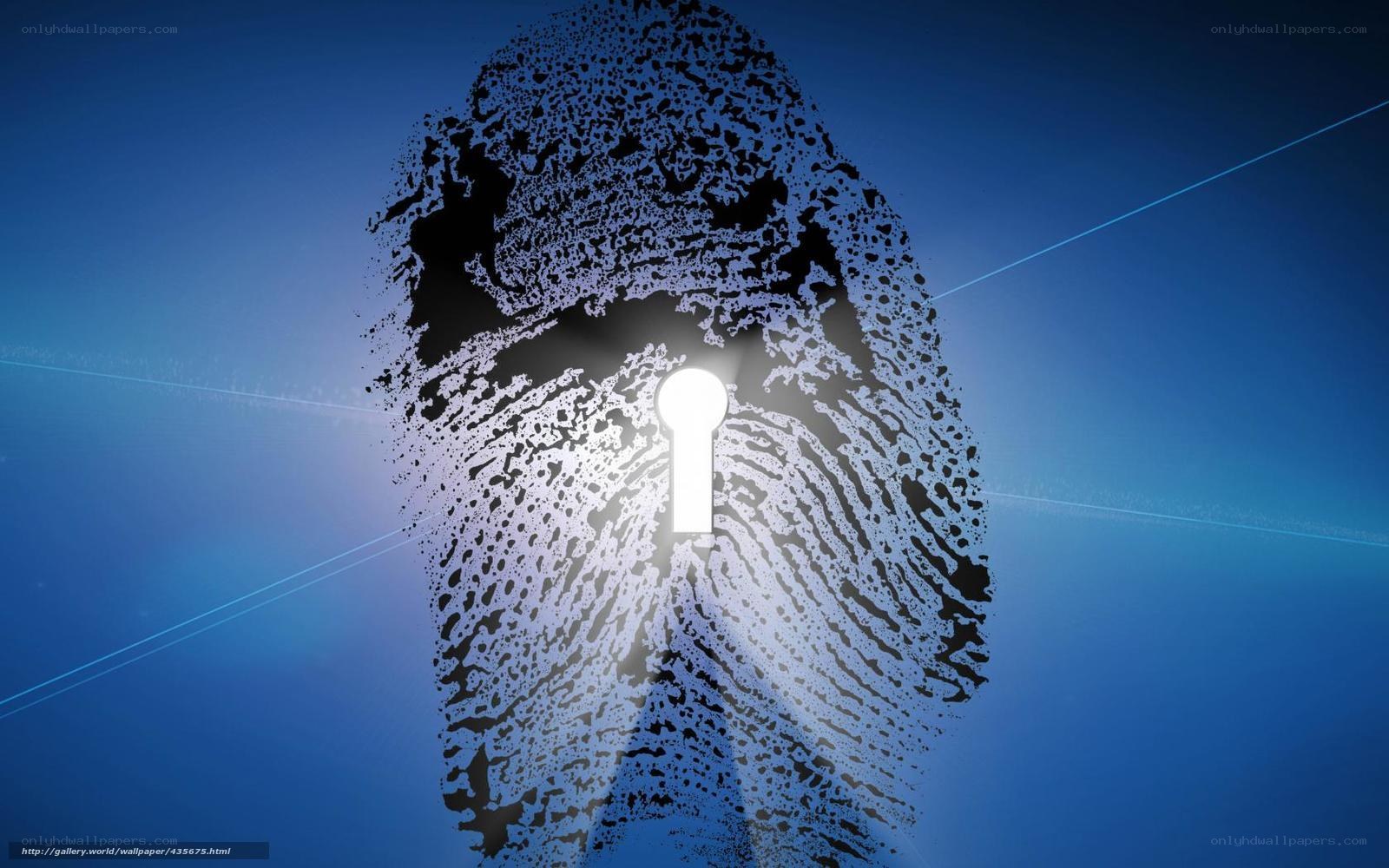 Fingerprint keyhole security