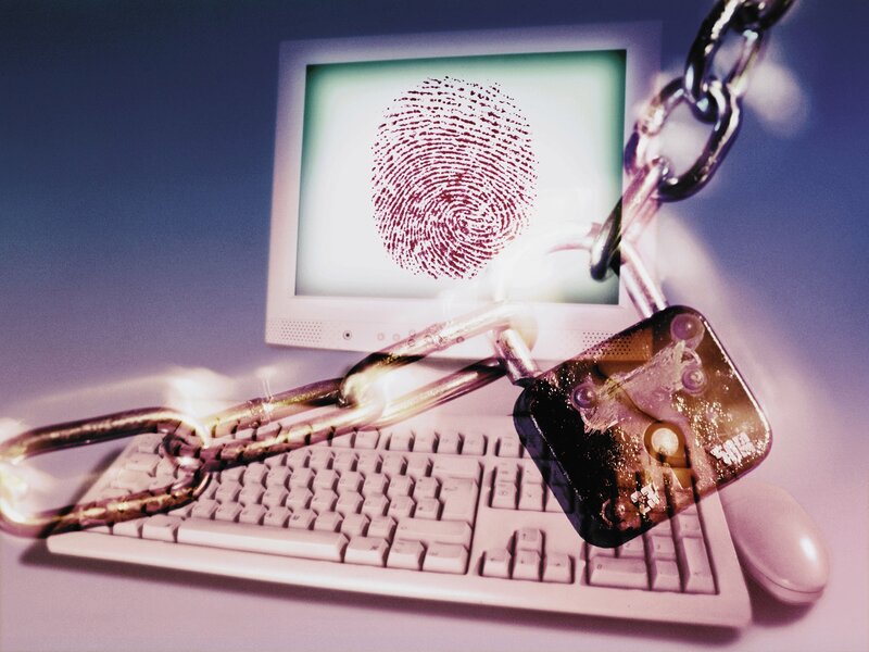 Fingerprint security on computer