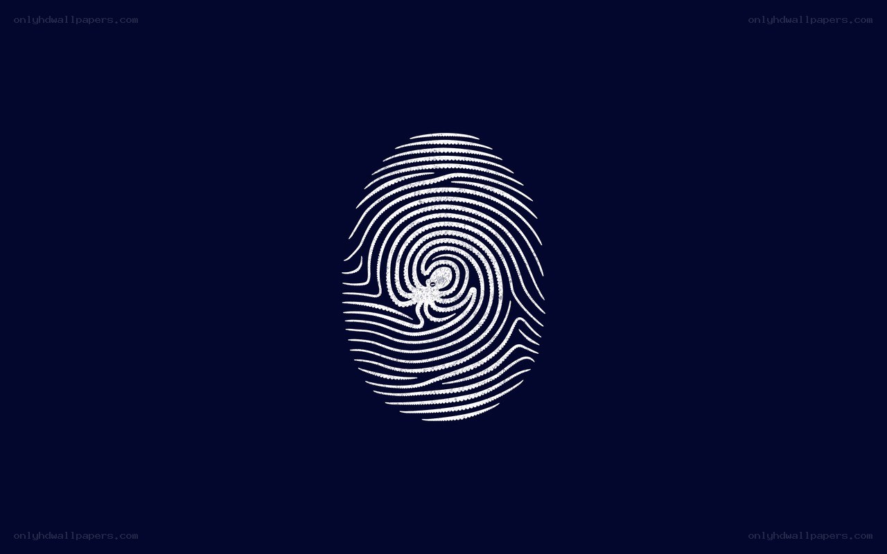 fingerprint with octopus design